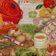Tissu Makower Cook Kitchen - Cuisine Vegetables