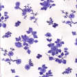 tissu imprimé fleurs - Porcelain Blue